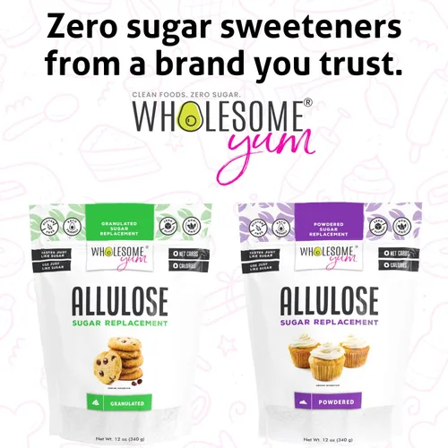 Miniatura 5 de Wholesome Yum Edulcorante de alulosa – Sustituto natural del azúcar granulado – Keto, sin OMG, cero carbohidratos, cero calorías, sin azúcar, sin