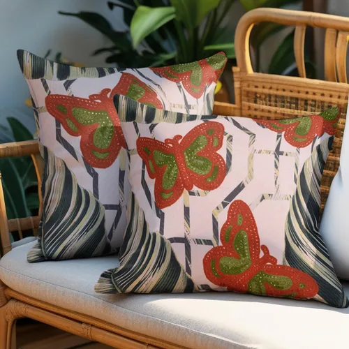 Miniatura 31 de Decozen Fundas de almohada decorativas con estampado de pájaros con diseño floral para decoración del hogar, sala de estar y dormitorio, funda