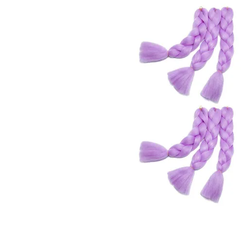 Miniatura 8 de Benehair Extensiones de cabello trenzado ombré de 24 pulgadas, 1 paquete de extensiones de cabello trenzado jumbo de alta temperatura, cabello