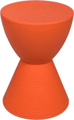 Miniatura 11 de LeisureMod Mesa auxiliar moderna de reloj de arena, mesa auxiliar de tambor de carcasa de ABS con almacenamiento para uso en interiores y Azul
