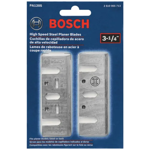 Miniatura 2 de BOSCH Cuchillas de acero de alta velocidad de repuesto PA1205 para cepilladora 1594
