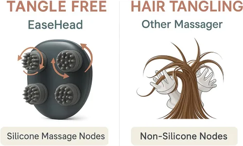 Miniatura 7 de Masajeador eléctrico del cuero cabelludo para el crecimiento del cabello y el alivio del estrés, regalo para mujeres, hombres, padres y mascotas