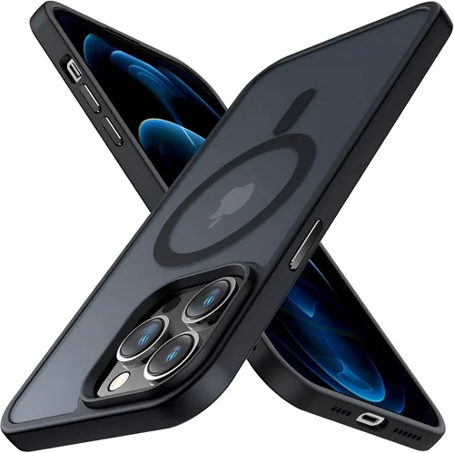 Miniatura 13 de Meifigno Magic Mag Series - Funda para iPhone 13 Pro, protección de grado militar y compatible con MagSafe, parte trasera mate translúcida