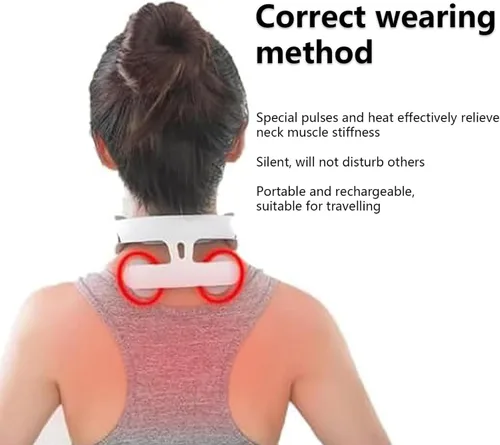 Miniatura 3 de Vitality Magic Pro 2.0 Masajeador de cuello, dispositivo portátil de relajación de cuello de 4 cabezas Magic Pro 2.0, con 6 modos de vibración y 15