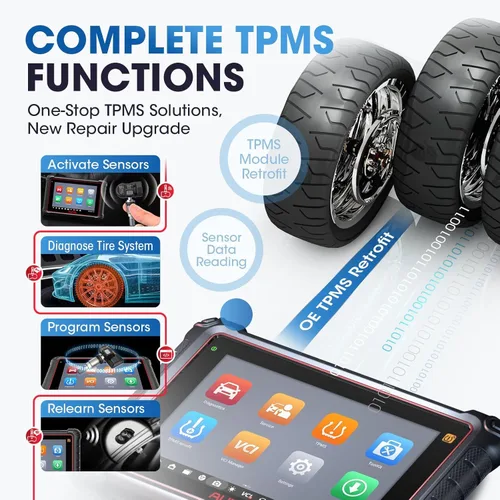 Miniatura 5 de Autel Escáner MaxiPRO MP900-TS: Herramienta de diagnóstico TPMS 2026 MP900TS actualizada de MK808S-TS/MK900-TS, Android 10.0, 40+ servicios, función