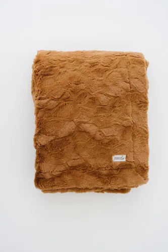 GRACED SOFT LUXURIES - Cobija de piel sintética para el hogar, elegante, cálida y esponjosa | Cobija decorativa para sofá, sofá cama o cama | Color