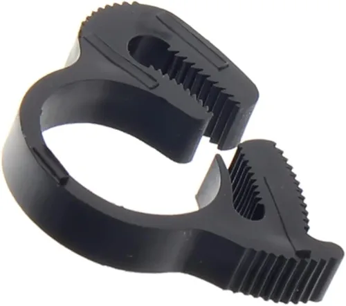 Miniatura 31 de Abrazaderas de manguera de agarre de 0.484-0.559 in de nailon ajustable de plástico resistente rápido doble agarre para fontanería, aplicaciones