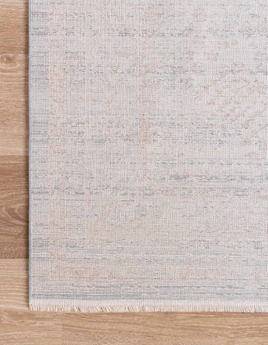 Miniatura 10 de Unique Loom Noble Collection - Alfombra de área tradicional, envejecida, vintage, geométrica, con borde (2' 2 x 3' 0 rectangular, azul/beige)