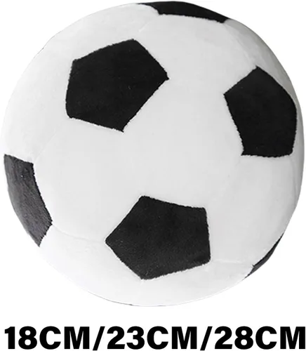 Miniatura 6 de Almohada rellena forma de fútbol almohada de tiro de fútbol lavable para decoración de dormitorio y sofá