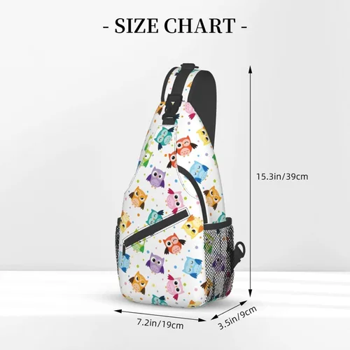 Miniatura 2 de SURERUIM Mochila ligera para el pecho, mochila cruzada para hombres y mujeres, linda mochila para gimnasio, deportes, viajes, senderismo, Fondo