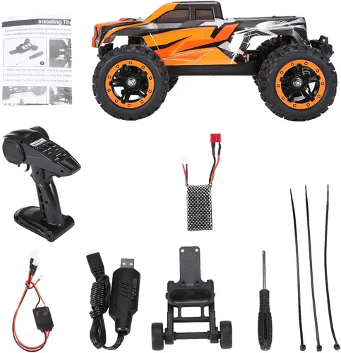 Miniatura 9 de GoolRC 16889A Pro RC Cars, coche de control remoto a escala 1:16, 4WD 45KM/H de alta velocidad sin escobillas motor RC camión, 2.4GHz todo terreno