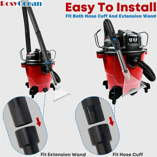 Miniatura 6 de Universal Compatible con Todas las Aspiradoras de Taller Accesorio Extractor con Tres Adaptadores de 2-1/2" y 1-7/8" y 1-1/4" Cabezal de Vacío