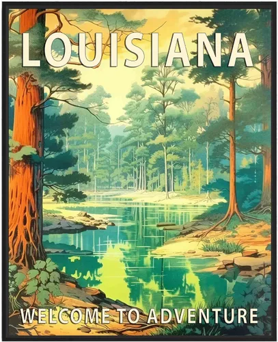 Miniatura 9 de Póster artístico de Alaska, decoración artística de paisaje retro de Estados Unidos, pintura de montaña y paisaje de aventura para dormitorio, sala