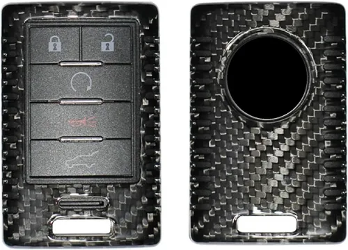 Funda para llavero de fibra de carbono genuina para Chevrolet Captiva Corvette C7 Stingray Coupe Smart Car Remote Key Fob Case para hombres mujeres