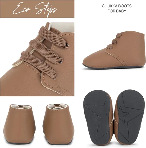 Miniatura 2 de JuJuBe Eco Steps - Chukka Boots for Babies & Infants - Machine Washable Vegan Leather Baby Shoes