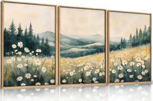 Miniatura 29 de Arte de Pared de Lienzo Enmarcado con Grandes Pinceladas Abstractas, Decoración de Pared Azul Marino Neutro, Pintura de Pared Moderna en Tonos