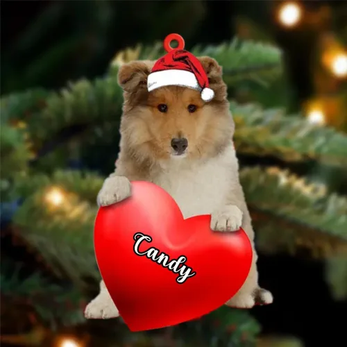 Miniatura 122 de Adornos de Navidad personalizados para perros, nombre personalizado, adorno de Malamute de Alaska, adornos acrílicos, regalos de Navidad, amantes