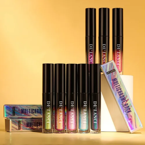 Miniatura 7 de Lápiz labial Chameleon color azul y verde, brillo de labios metálico brillante para mujeres y niñas, regalo de maquillaje de labios, hidratante Azul