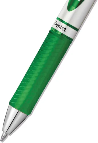 Miniatura 10 de Pentel EnerGel BL77-D - Bolígrafo de tinta de gel con mecanismo de botón (0.014 in, 12 unidades), color verde