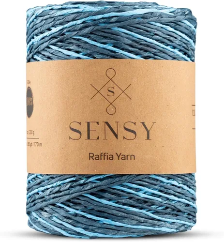 Miniatura 40 de Sensy Premium - Hilo de rafia multicolor (185 yardas, 100% papel, 400)