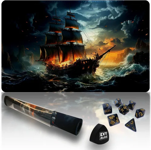 Miniatura 14 de Tapete MTG TCG -Incluye tubo de almacenamiento y 7 dados-¡Experimenta calidad de primer nivel y alfombrilla impermeable y antideslizante con bloqueo