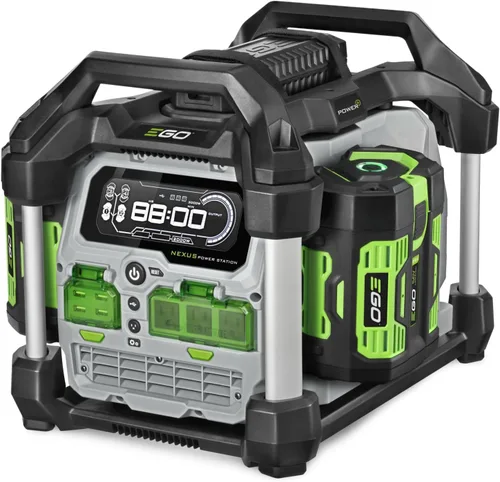 EGO POWER+ Estación de energía portátil, 3000 W, alimentada por batería, generador inversor para el hogar y al aire libre, incluye (2) baterías de