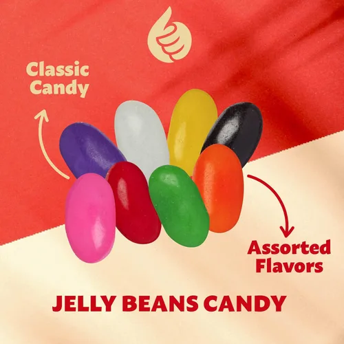 Miniatura 4 de Jelly Beans Bolsa de 2 libras Sabores surtidos Caramelos clásicos favoritos