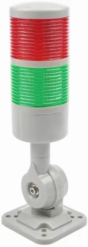 Miniatura 10 de Luz de señal para torre de señal, luz de advertencia industrial Andon con base giratoria, conmutable constante/intermitente, 110 V/220 V CA
