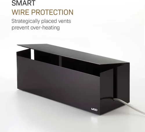 Miniatura 4 de YAMAZAKI Home Cable Box-Outlet Cable Organizador de almacenamiento, protector de cubierta