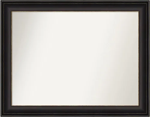 Miniatura 7 de Amanti Art Espejo de baño de bronce para sobre el fregadero, 24 x 24 pulgadas, espejo cuadrado de bronce Lara para tocador, marco de madera