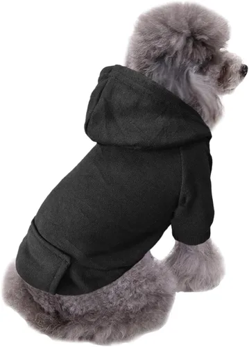 Miniatura 2 de Jecikelon - Sudadera con capucha y bolsillos, cálida para invierno, para perros pequeños, ropa de abrigo para chihuahuas, disfraz para cachorros