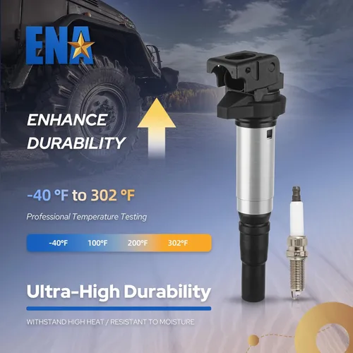 Miniatura 3 de ENA Paquete de bobinas de encendido y bujías de platino iridio compatibles con Mini Cooper Countryman Paceman 2004 2005 2006 2007 2008 2009 repuesto