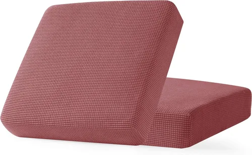 Miniatura 84 de CHUN YI - Funda elástica de cojín para sofá biplaza, funda de asiento de sofá con tela jacquard de elastano (mediana, color marfil blanco)