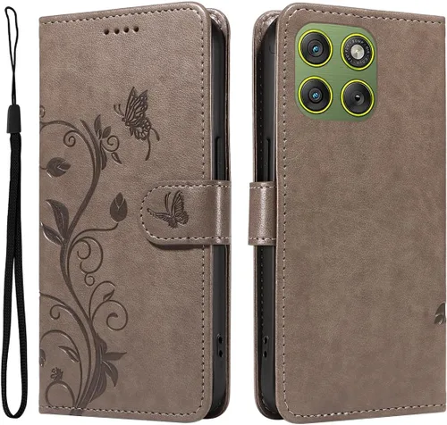 Miniatura 126 de Funda para Motorola Moto E22/E22i, piel sintética, con tarjetero y correa para la muñeca, a prueba de golpes, funda magnética para Motorola Moto Rojo