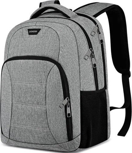 Miniatura 11 de Mochila negra para laptop para hombres y mujeres, mochilas escolares para adolescentes y niñas, mochila ligera para artículos personales, bolsa