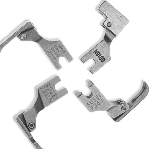 4 piezas diferentes prensatelas de cremallera P36L P36N P363 S518N compatibles con JUKI Brother Singer Consew típicas máquinas de coser industriales