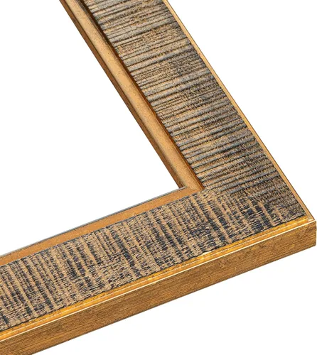 Miniatura 2 de Marco de fotos Sonoma de madera maciza envejecida de 5 x 5 pulgadas, ancho de moldeo de 1.625 pulgadas, con plexiglás acrílico UV, respaldo