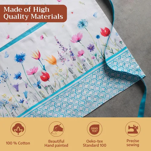Miniatura 3 de Maison d' Hermine Delantal 100% de algodón para mujeres con bolsillo de cocina delantal de chef para hombres para cocinar primavera verano 068