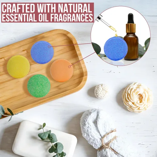 Miniatura 3 de Anovina Caja de regalo de aromaterapia hecha en Estados Unidos, regalos de cuidado personal para mujeres y hombres, bombas de ducha totalmente
