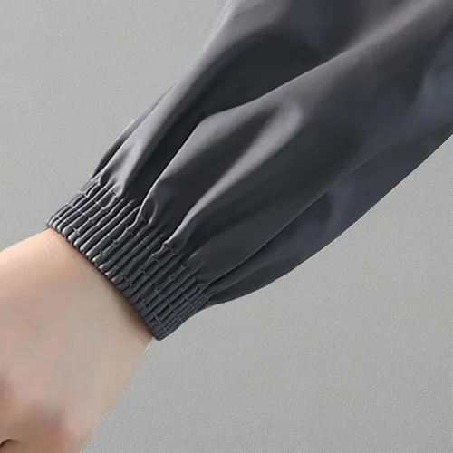 Miniatura 10 de Yzurbu Fundas para brazos, protector de poliuretano para brazo con puños elásticos, impermeable, resistente al aceite, resistente al ácido