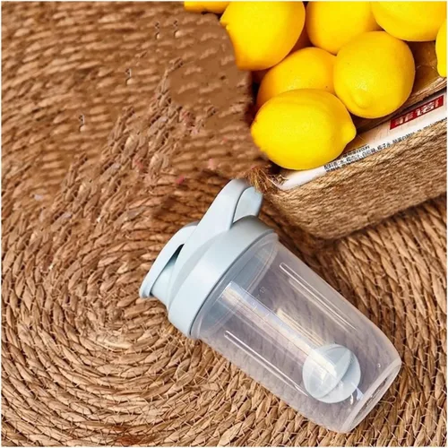 Miniatura 12 de ChezMax Shaker Bottle for Protein Powder (BPA free),PP5 Leakproof Mixer Cup with Built-In Mixing Blade, Portable Workout Shaker for Protein, Negro