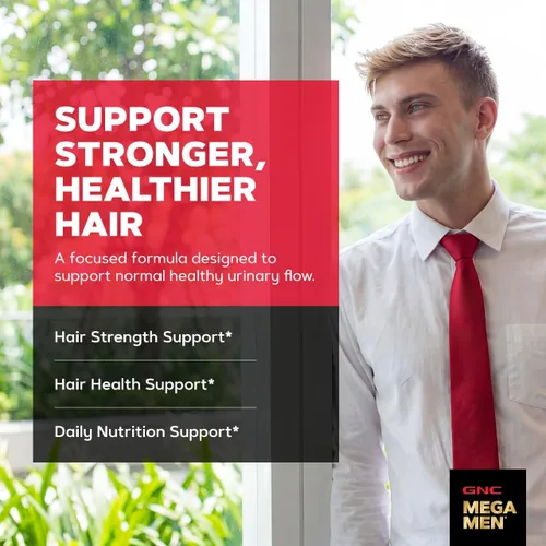 Miniatura 2 de GNC Suplemento para el cabello ultra nutritivo para hombres, apoya el cabello fuerte y saludable, 120 cápsulas