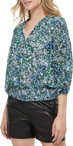 Miniatura 3 de KARL LAGERFELD PARIS Everyday Blouse Woven Long Sleeve Shirts for Women