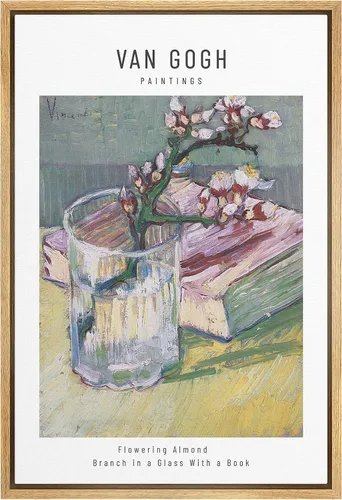 Miniatura 75 de SIGNWIN Lienzo enmarcado para pared, diseño de Vincent Van Gogh, un par de amantes, naturaleza, ilustraciones de área silvestre, bellas artes