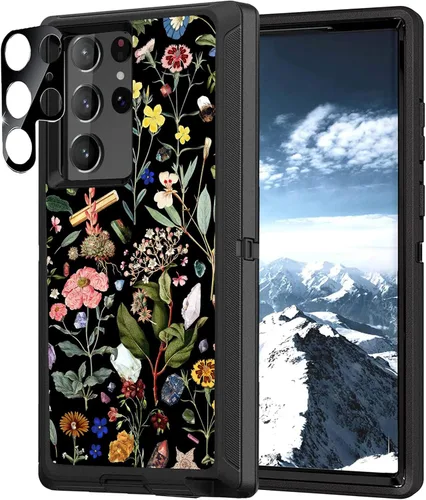 Miniatura 13 de Funda compatible con Samsung Galaxy S22 Ultra para hombres y niños, funda de camuflaje con protector de lente de cámara resistente