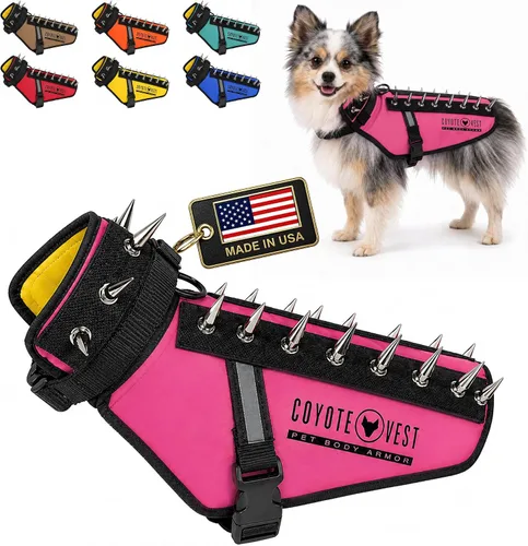 Miniatura 36 de CoyoteVest Chaleco Protector de Arnés para Perro, Accesorios Reflectantes para Perro con Picos para Proteger a tu Mascota de Ataques de Rapaces