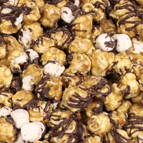 Miniatura 3 de Palomitas de maíz de chocolate S'mores by Its Delish, bolsa a granel de 1 libra, caramelizadas con chocolate y malvaviscos, bocadillo de maíz, sin