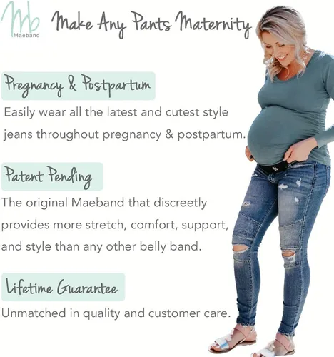 Miniatura 3 de Maeband faja de maternidad cinturón de maternidad extensor de cintura ropa de embarazo jeans de maternidad