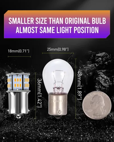 Miniatura 6 de 1156 Bombilla LED BA15S 7506 1003 1073 1141 Bombilla LED para Luces de Caravana RV Bombillas de Señal de Giro del Auto Luz de Freno Luz Corriente