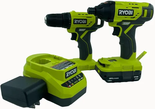 ONEAND Kit de destornillador de impacto inalámbrico de 18 V de 1/4 pulgadas con batería de 1.5 AH y cargador